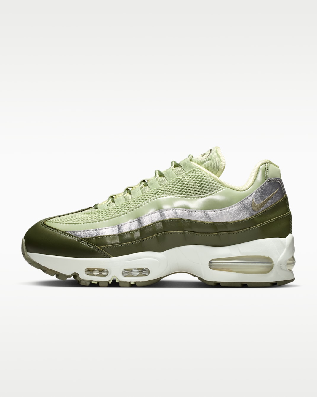Nike Air Max 95 Big Bubble SE Women's Shoes - Olive Aura/Metallic Silver/Spruce Aura/Medium Olive