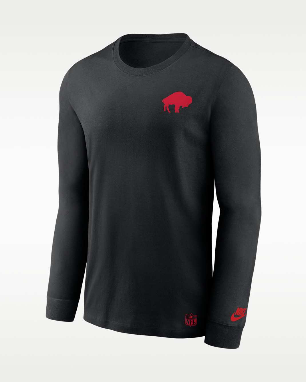 Buffalo Bills Double Rewind Men's Nike Dri-FIT NFL Long-Sleeve T-Shirt - Black