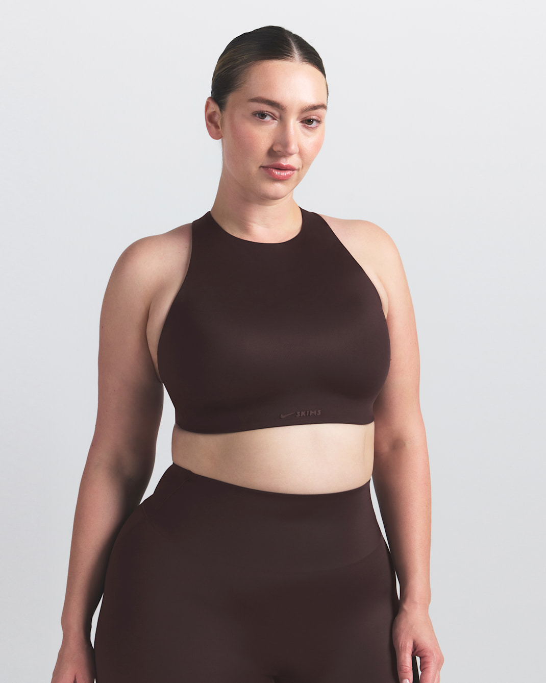 NikeSKIMS Satin Shine Women's High-Neck Bra