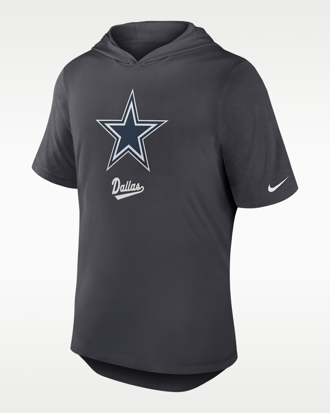 Dallas Cowboys Men's Nike Dri-FIT NFL Hooded T-Shirt - Anthracite