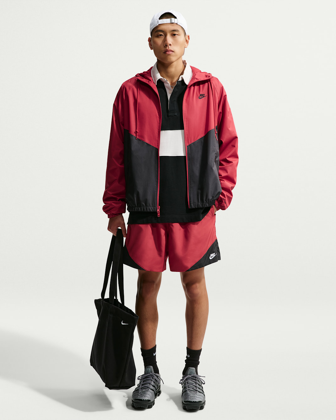 Nike Windrunner Men's Lightweight Woven Shorts - Tough Red/Black/White