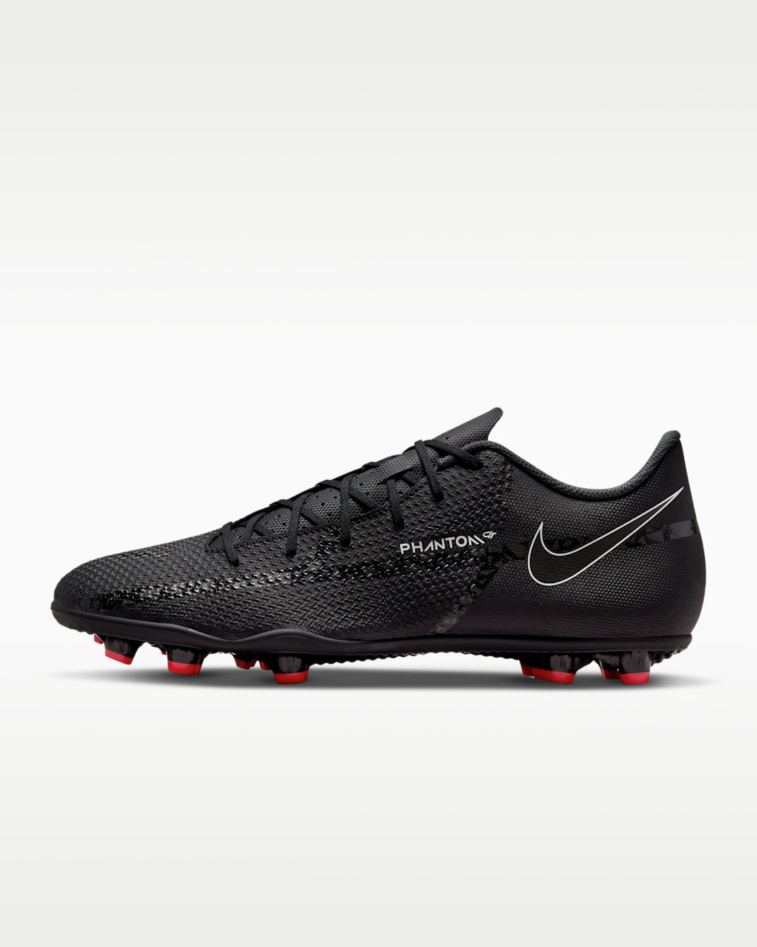 Korki piłkarskie na różne typy nawierzchni Nike Phantom GT2 Club MG - Czerń/Bright Crimson/Summit White