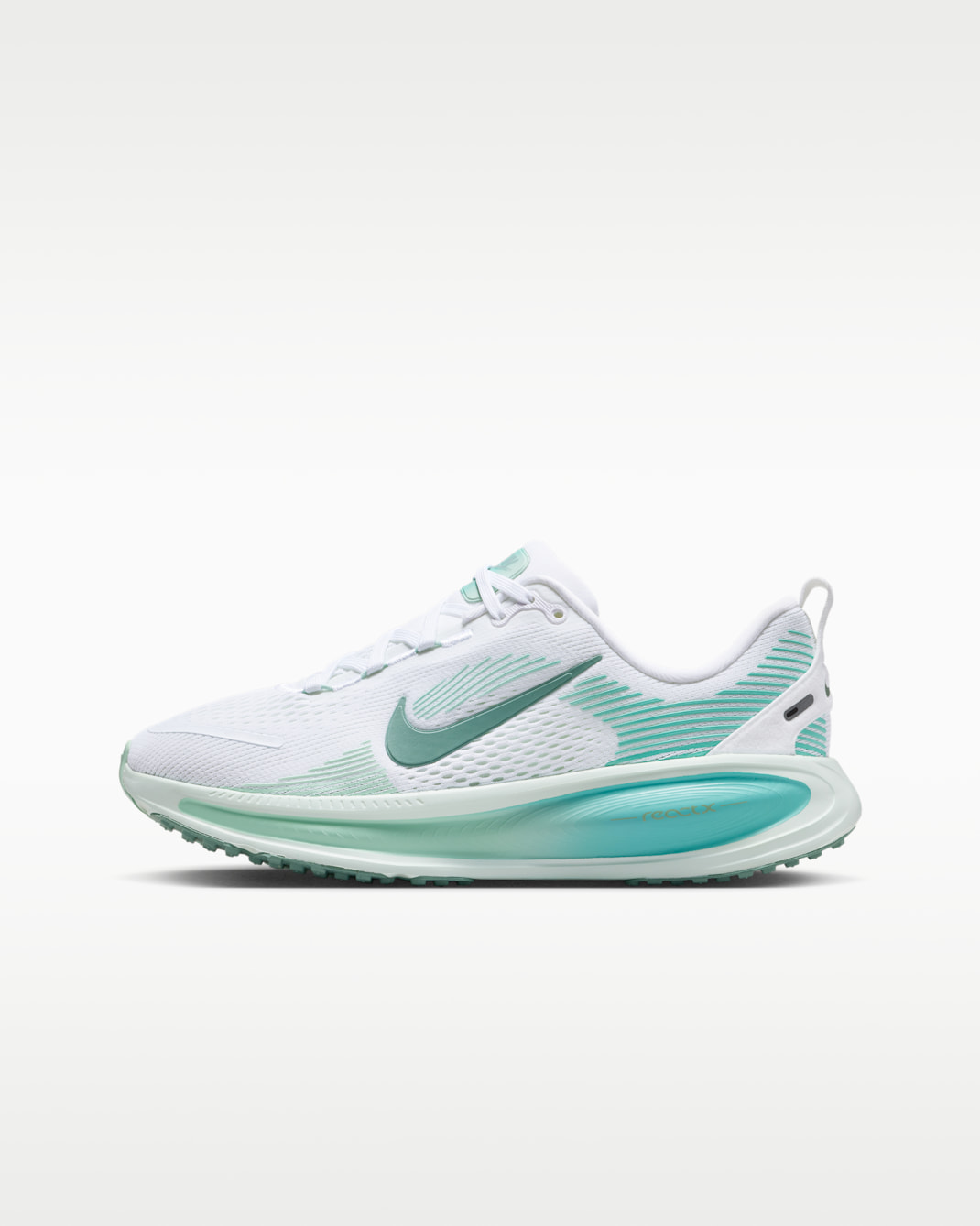 Nike Vomero 18 Older Kids' Road Running Shoes - White/Bleached Turquoise/Mint Foam/Cannon