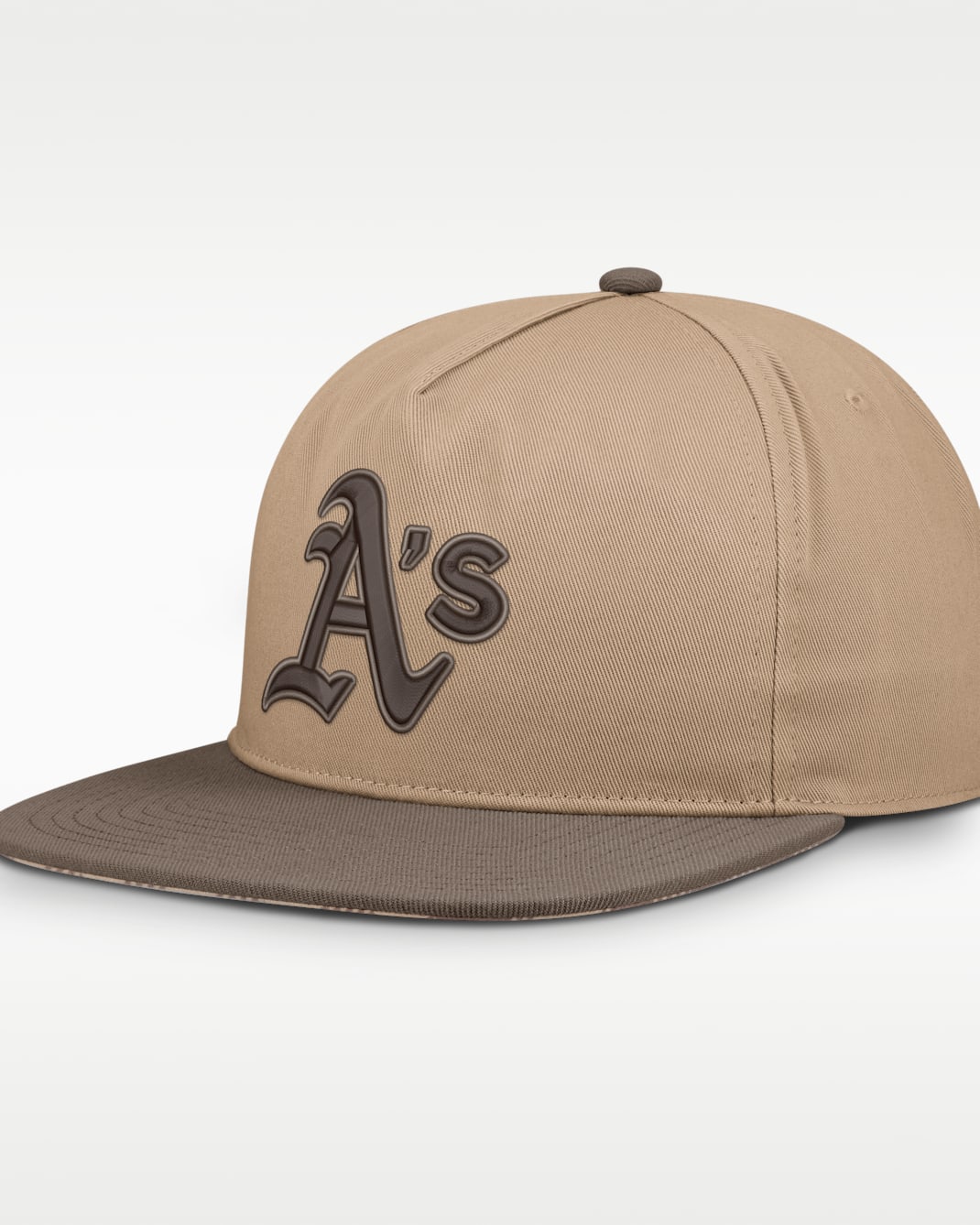 Athletics Statement Men's Nike MLB Adjustable Hat - Legend Light Brown/Brown