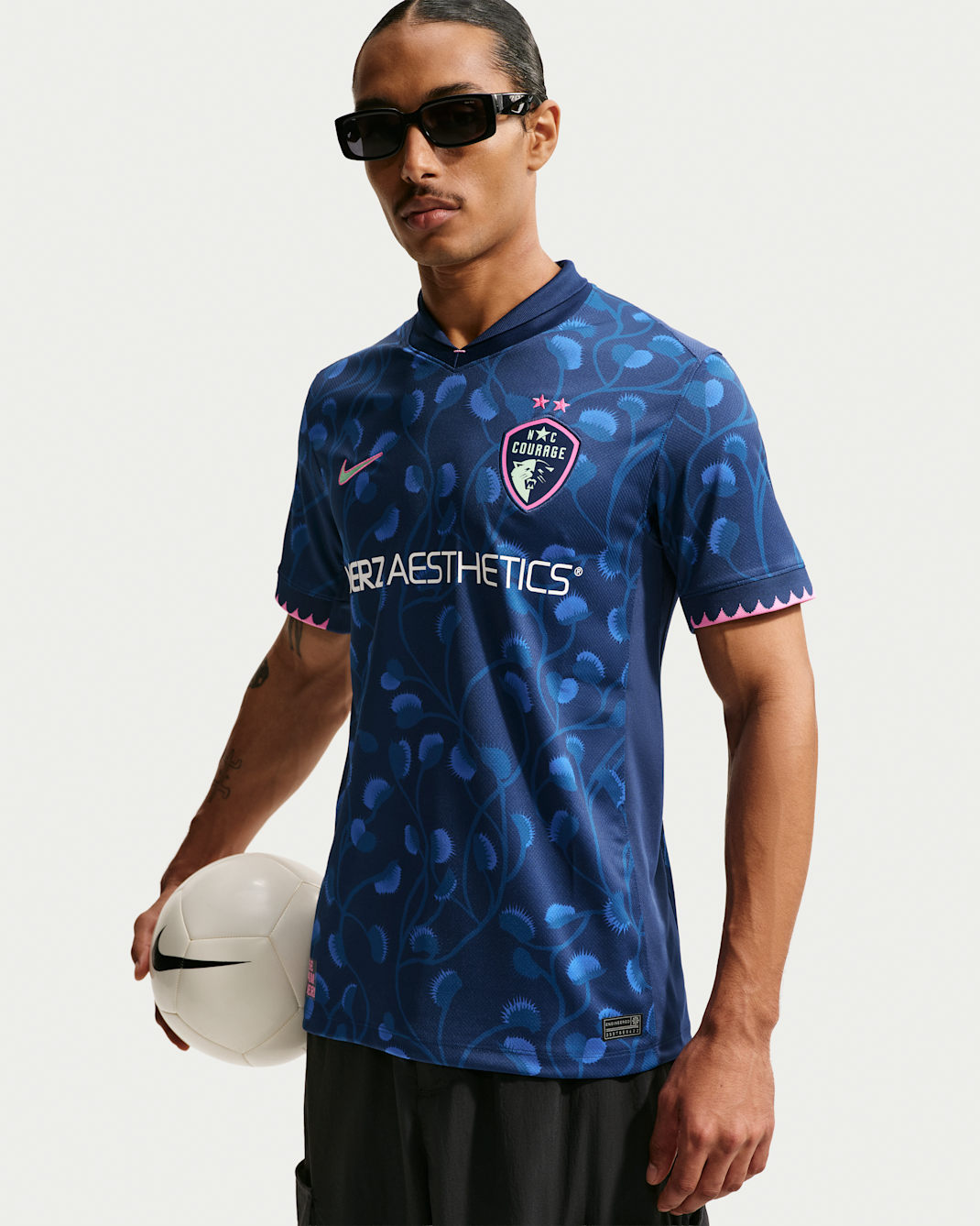 North Carolina Courage Stadium Away Men's Nike Dri-FIT NWSL Replica Jersey - Blue Void