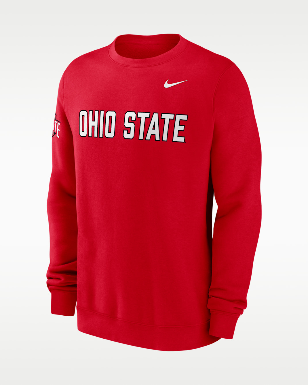Ohio State Sideline Club Men's Nike College Pullover Crew - University Red