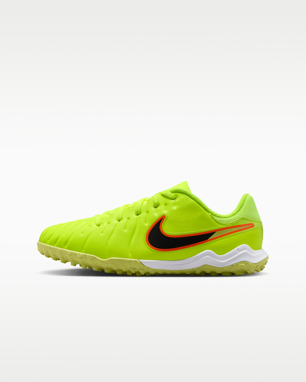Nike Jr. Tiempo Legend 10 Academy Younger/Older Kids' Turf Low-Top Football Shoes - Volt/Black