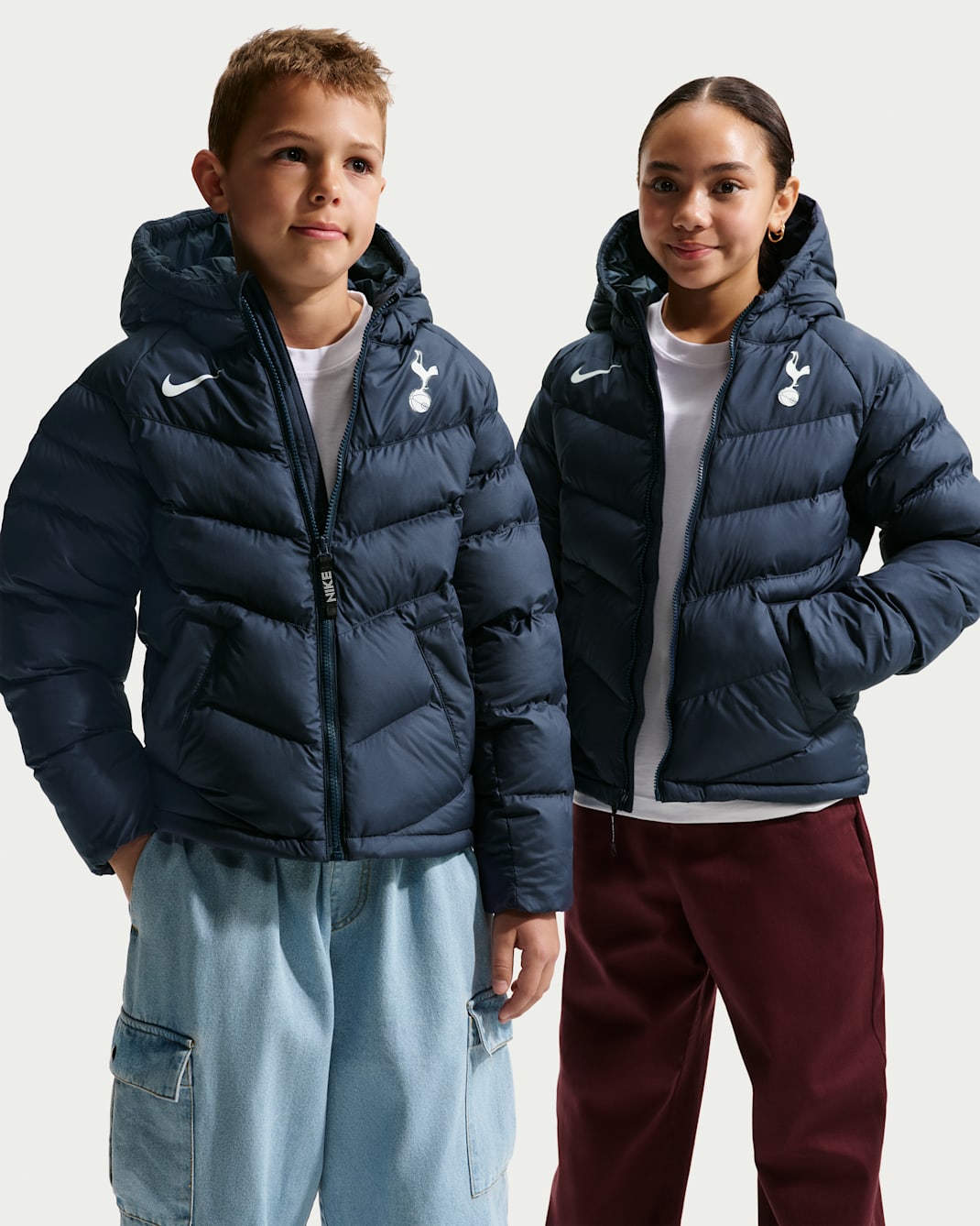 Veste à capuche et garnissage synthétique Nike Football Tottenham Hotspur pour pré-ado - Obsidian/Obsidian/Blanc