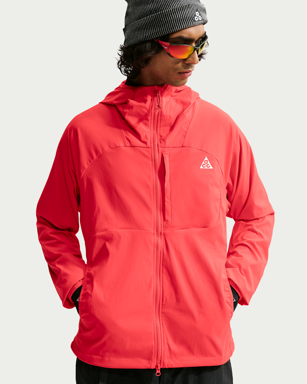Veste de protection UV Nike ACG « Five Towers » pour homme - Light Crimson/Light Crimson/Summit White