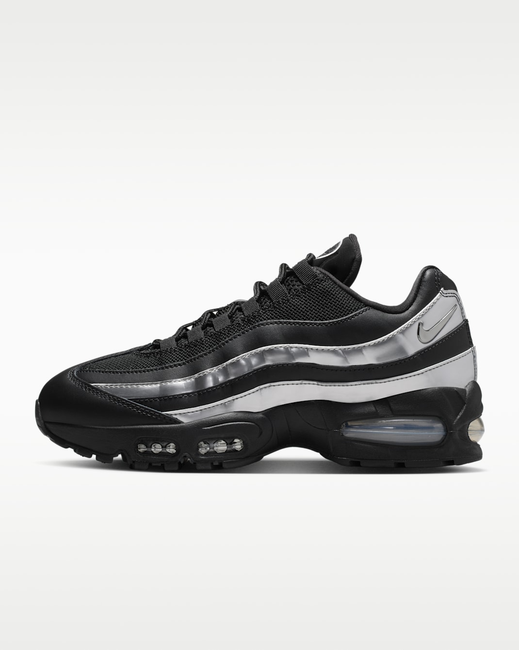 Nike Air Max 95 "Big Bubble" Women's Shoes - Black/Black/Metallic Silver
