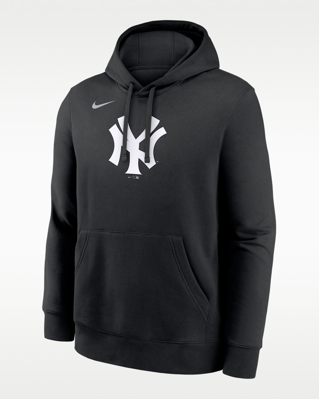 New York Yankees Club Men's Nike MLB Pullover Hoodie - Black
