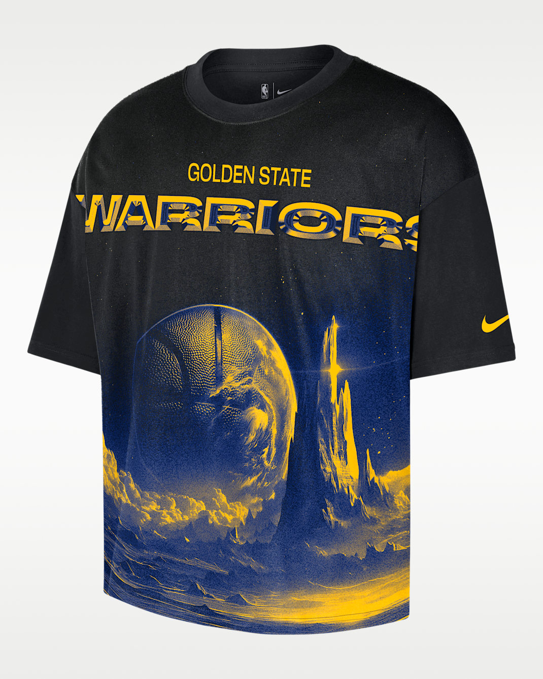 T-shirt Nike NBA Golden State Warriors Courtside pour Homme - Noir