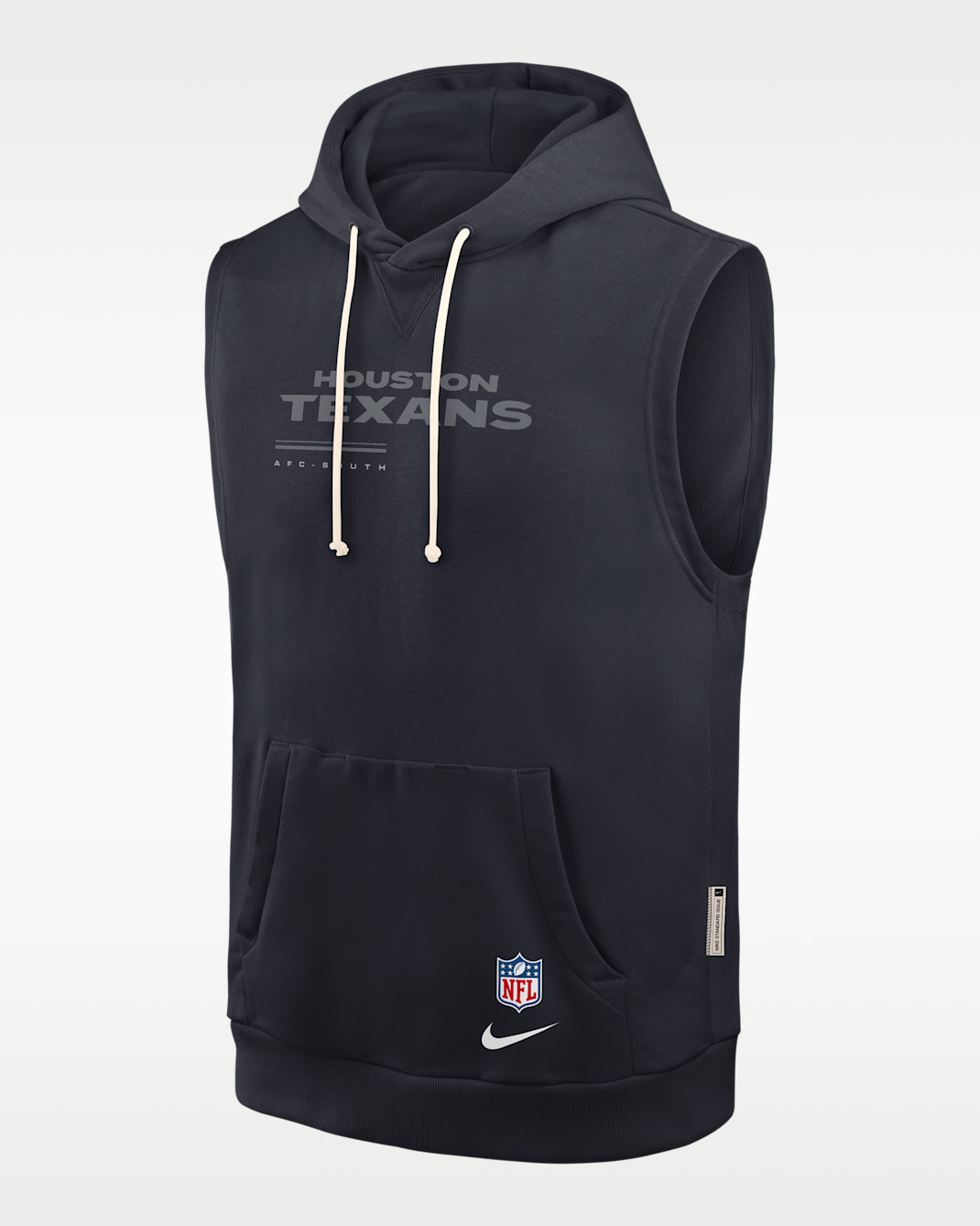 Houston Texans Sideline Men's Nike Dri-FIT NFL Sleeveless Pullover Hoodie - Navy