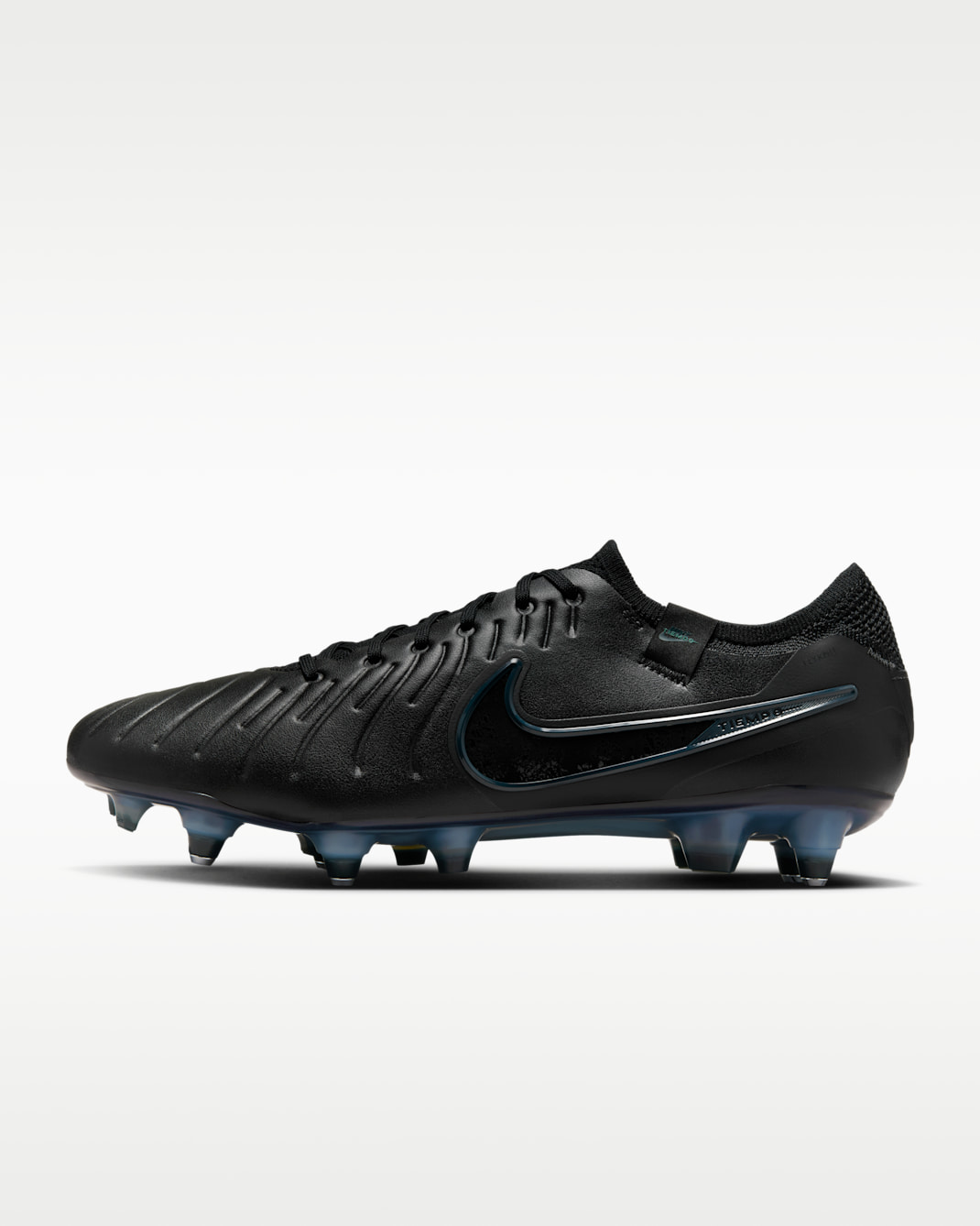 Fotbollssko för vått gräs Nike Tiempo Legend 10 Elite med lågt skaft - Svart/Deep Jungle/Svart