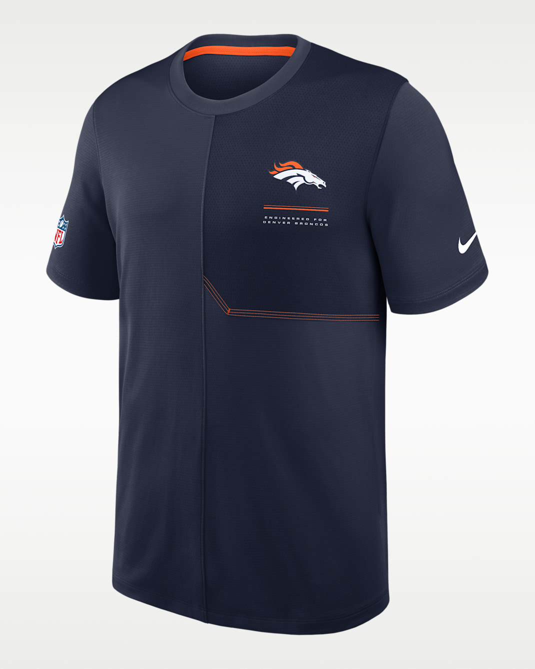 Denver Broncos Sideline Coach Men's Nike Dri-FIT NFL Top - College Navy