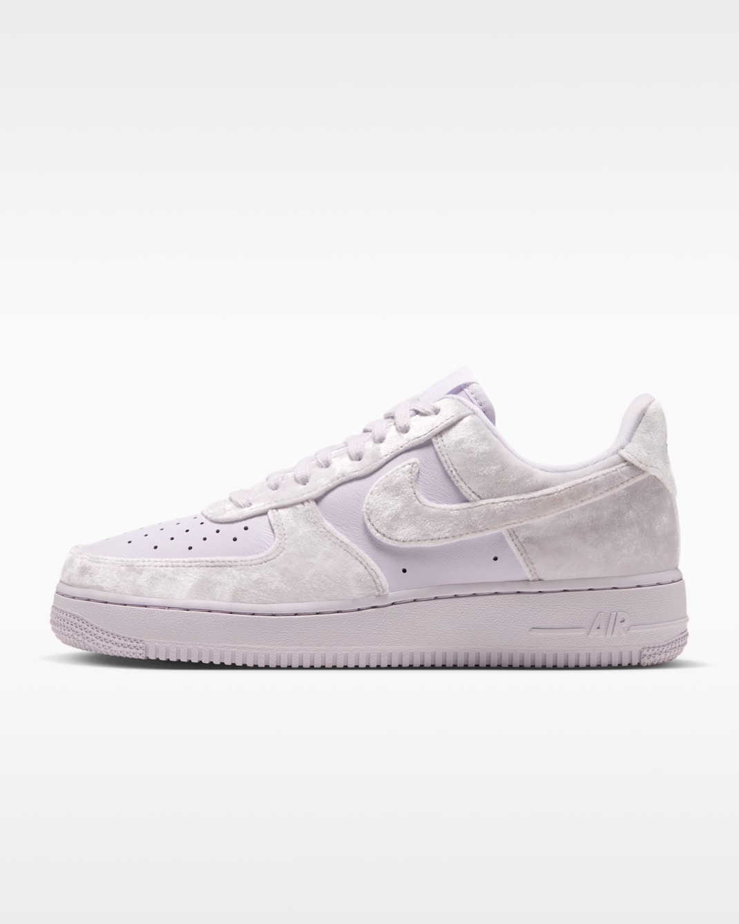 Nike Air Force 1 '07 SE velvet damesschoenen - Barely Grape/Metallic Silver/Barely Grape