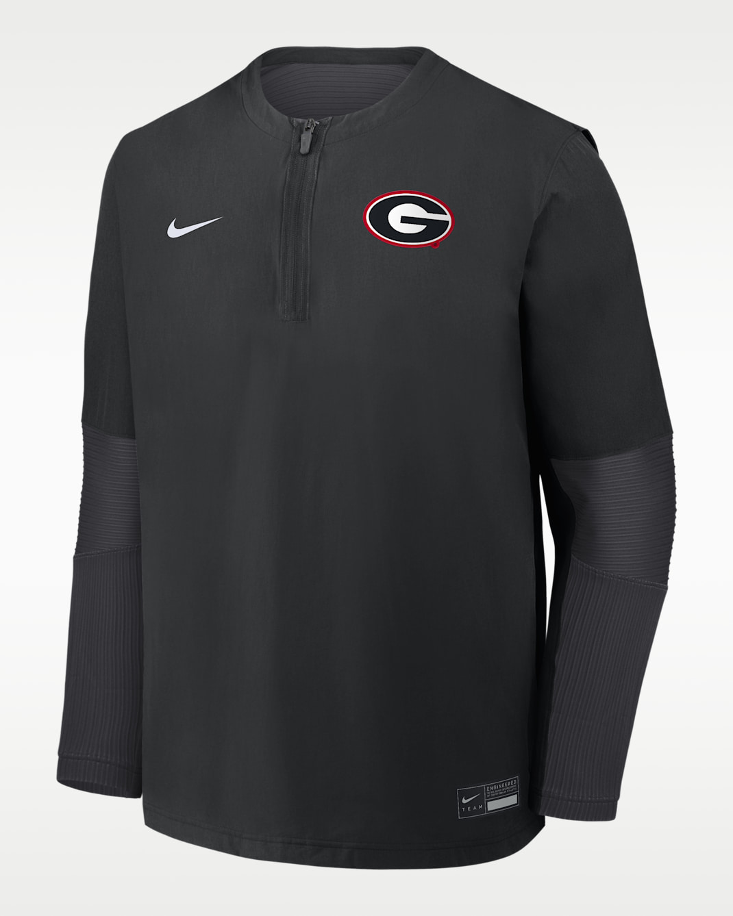 Georgia Dugout Men's Nike Dri-FIT College 1/4-Zip Long-Sleeve Windshirt - Black/Anthracite