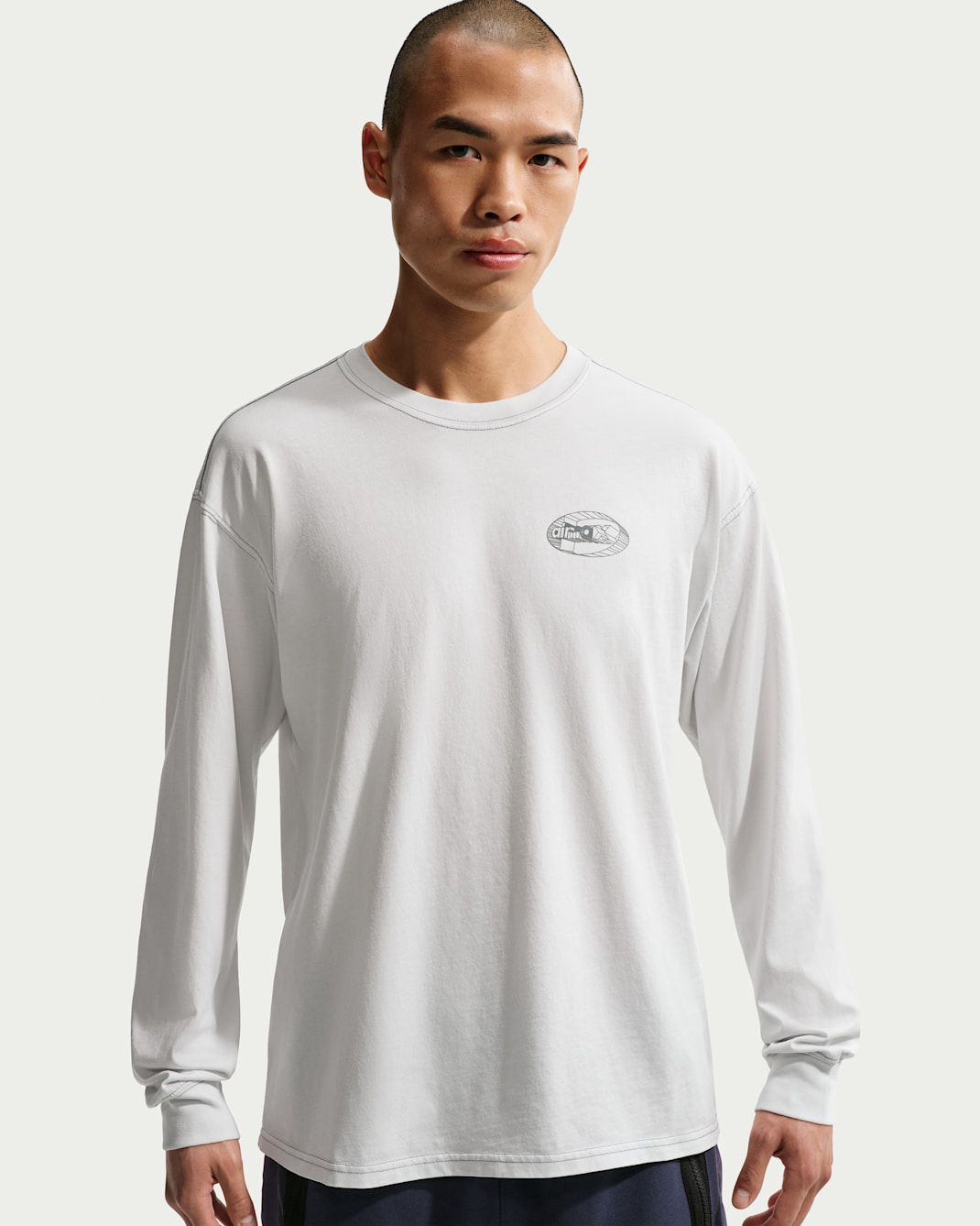 ナイキ "City Pack" メンズ ロングスリーブ Tシャツ - オフホワイト/クールグレー/クールグレー