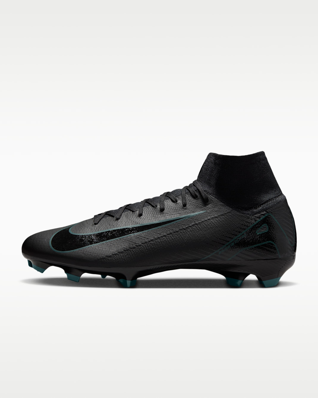 Nike Mercurial Superfly 10 Pro Firm-Ground High-Top Football Boot - Black/Deep Jungle/Black