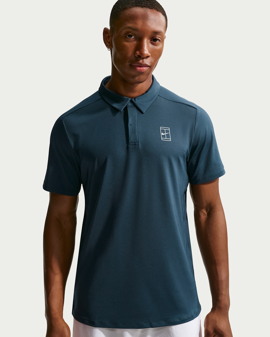 Polo da tennis Dri-FIT NikeCourt Advantage – Uomo - Armory Navy/Bianco/Bianco