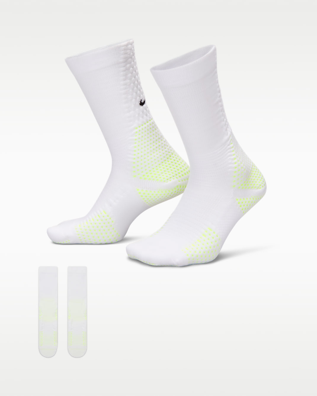Nike Unicorn Dri-FIT ADV Cushioned Crew Socks (1 Pair) - White/Volt/Black