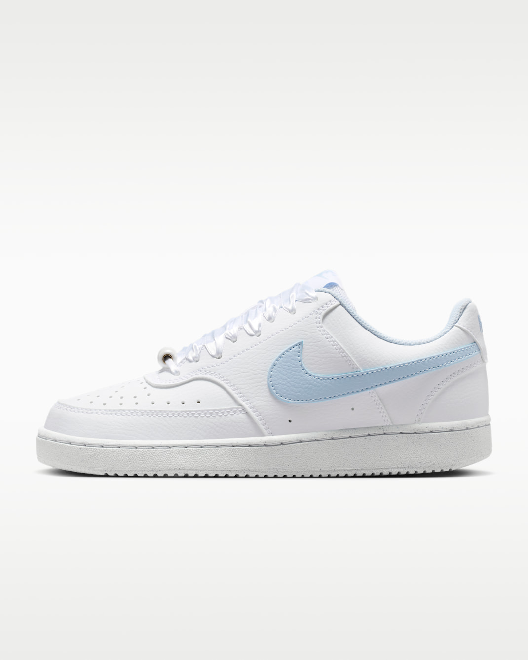 Nike Court Vision Low Schuh (Damen) - Weiß/Hydrogen Blue