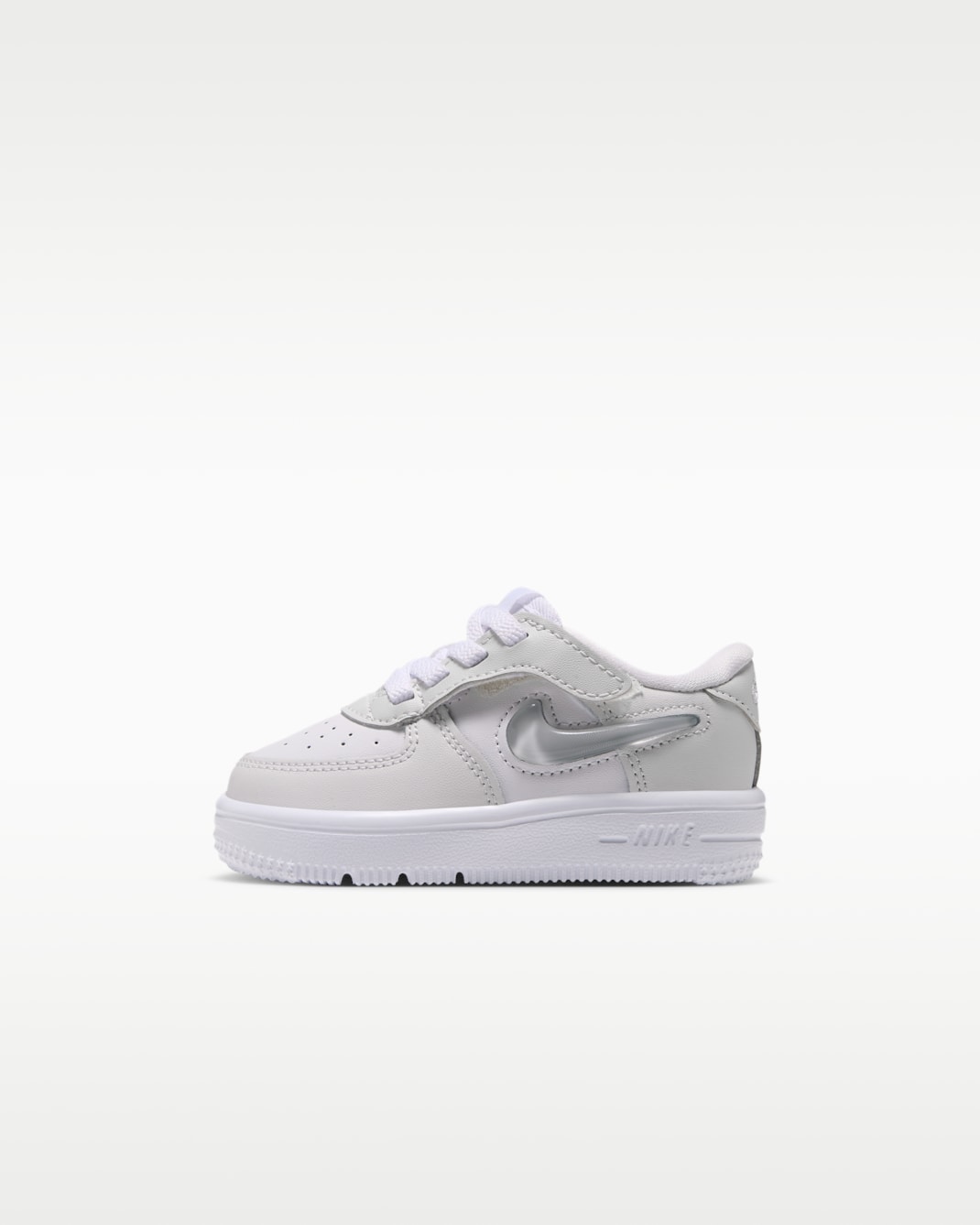 Nike Force 1 Low EasyOn Baby/Toddler Shoes - White/Platinum Tint/Pure Platinum
