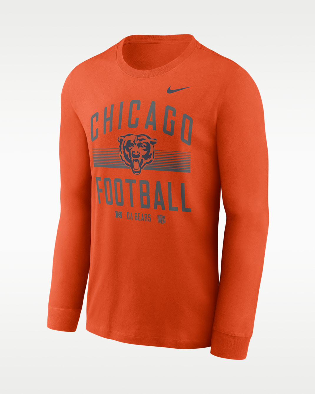 Chicago Bears Essential Men's Nike Dri-FIT NFL Long-Sleeve T-Shirt - Orange