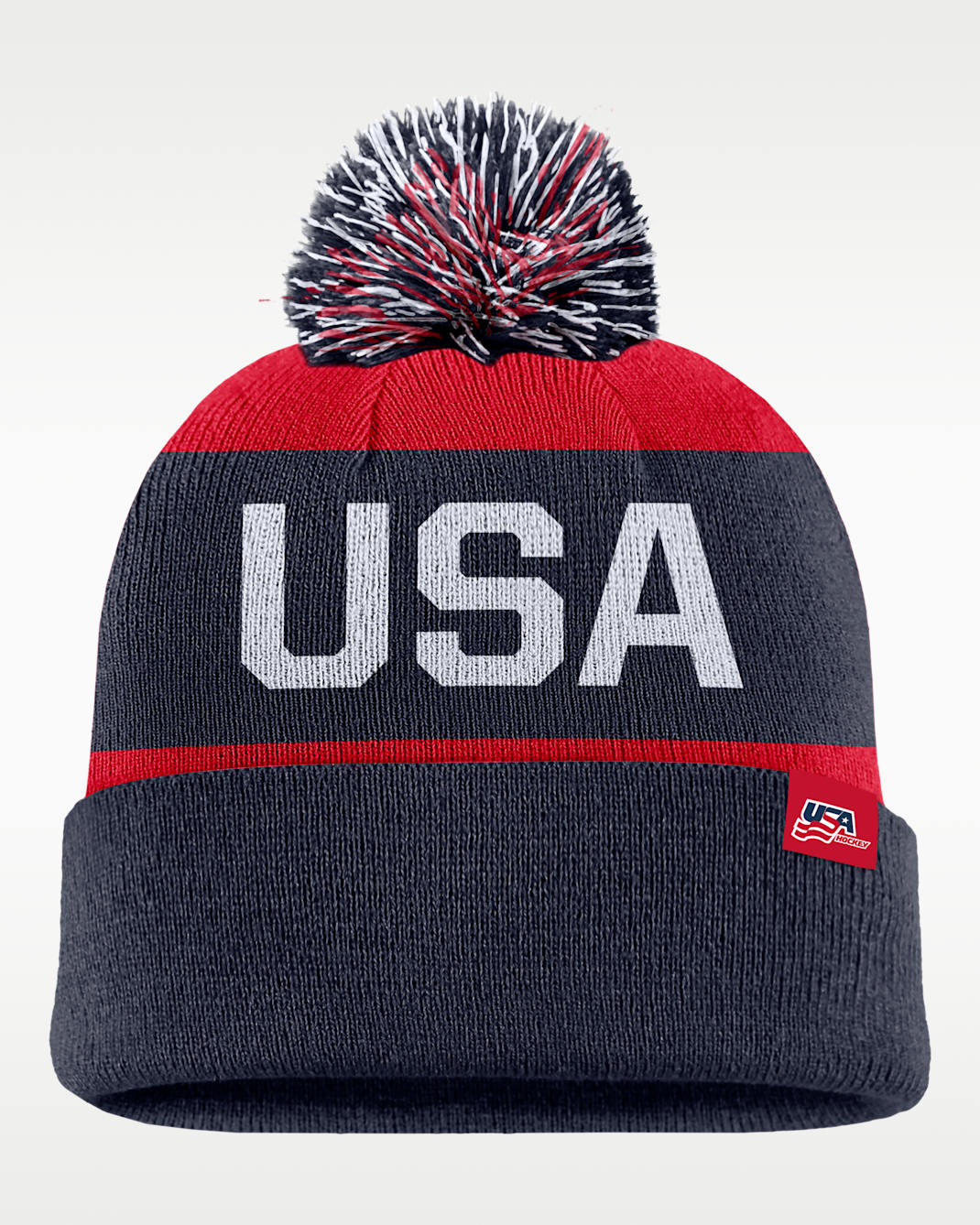 "Team USA" Nike Peak Hockey Beanie - College Navy