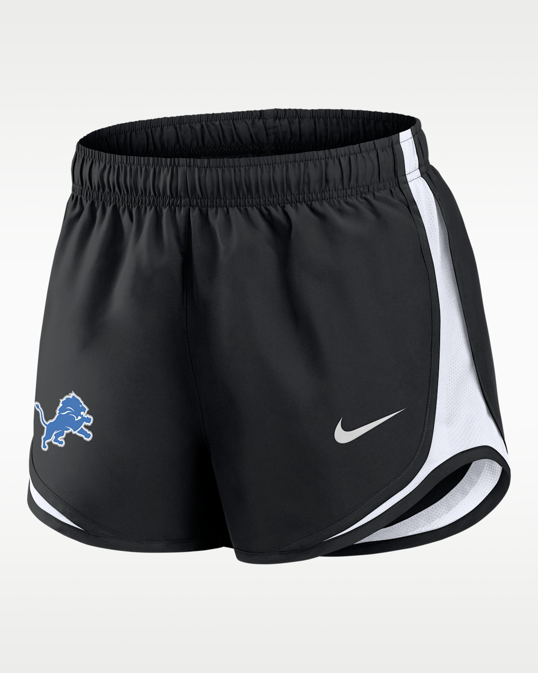 Detroit Lions Tempo Women's Nike Dri-FIT NFL Shorts - Black/White
