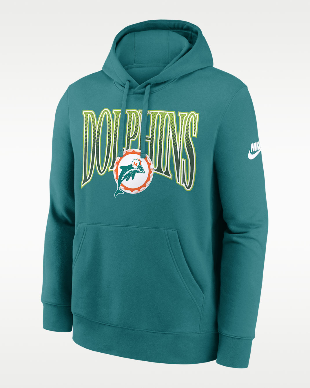 Sudadera con gorro sin cierre Nike de la NFL para hombre Miami Dolphins Rewind Club - Martes de carnaval