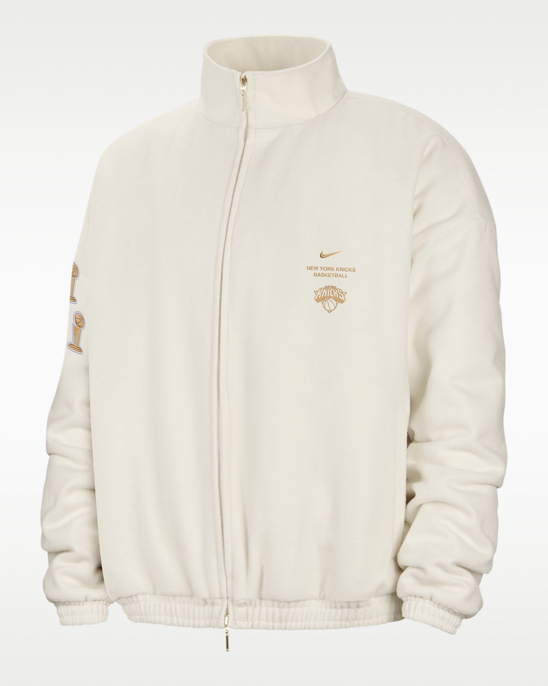 New York Knicks Men's Standard Issue Basketball Jacket - Sail