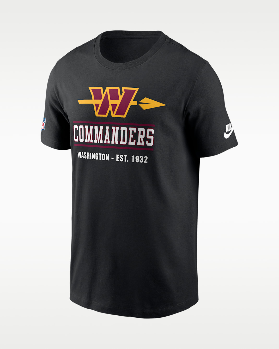 Washington Commanders Essential Men's Nike Dri-FIT NFL Long-Sleeve T-Shirt - Black