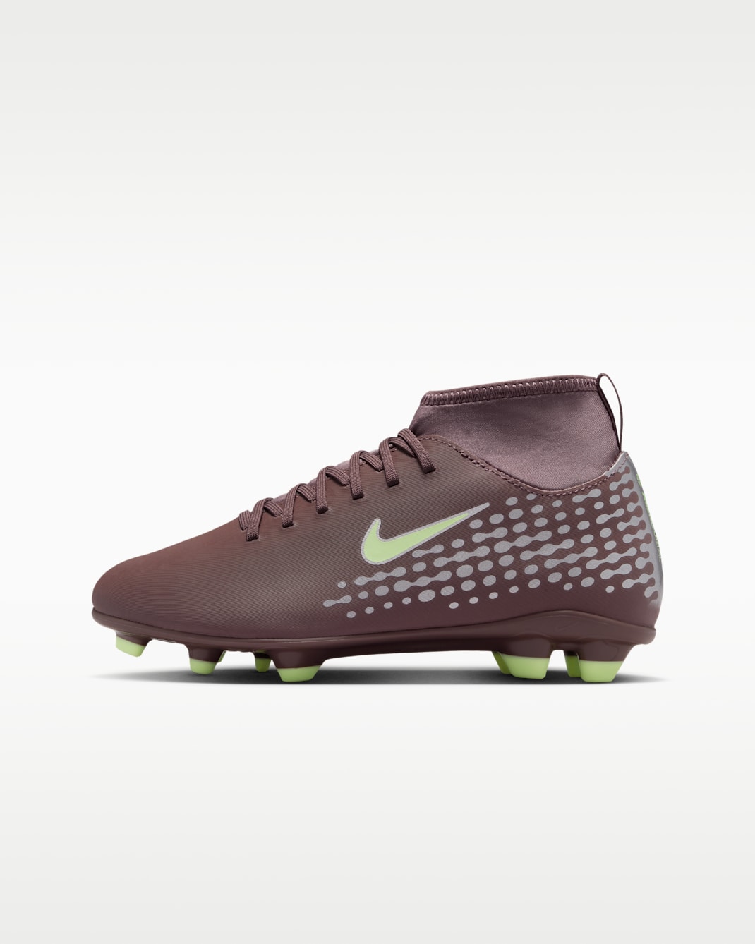 Nike Jr. Mercurial Superfly 10 Club "Kylian Mbappé" Little/Big Kids' Multi-Ground High-Top Soccer Cleats - Plum Eclipse/Metallic Silver