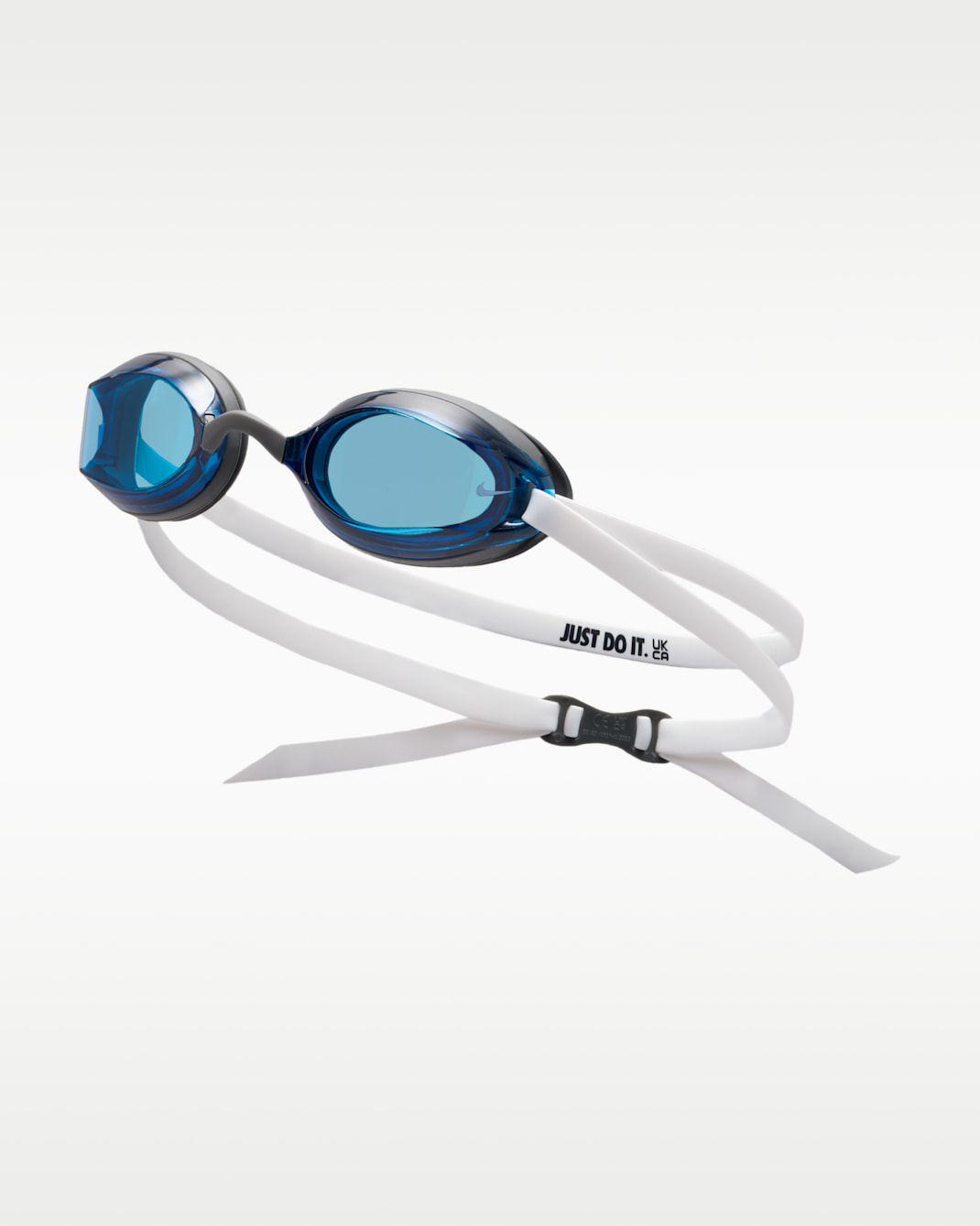 Goggles de natación Nike Legacy - Azul medio/Blanco/Gris hierro/Blanco