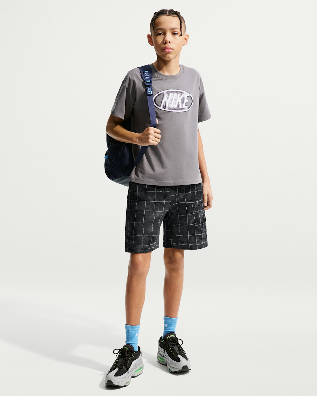 Nike Sportswear Tech Fleece Older Kids' (Boys') Shorts - Cool Grey/Iron Grey/Black