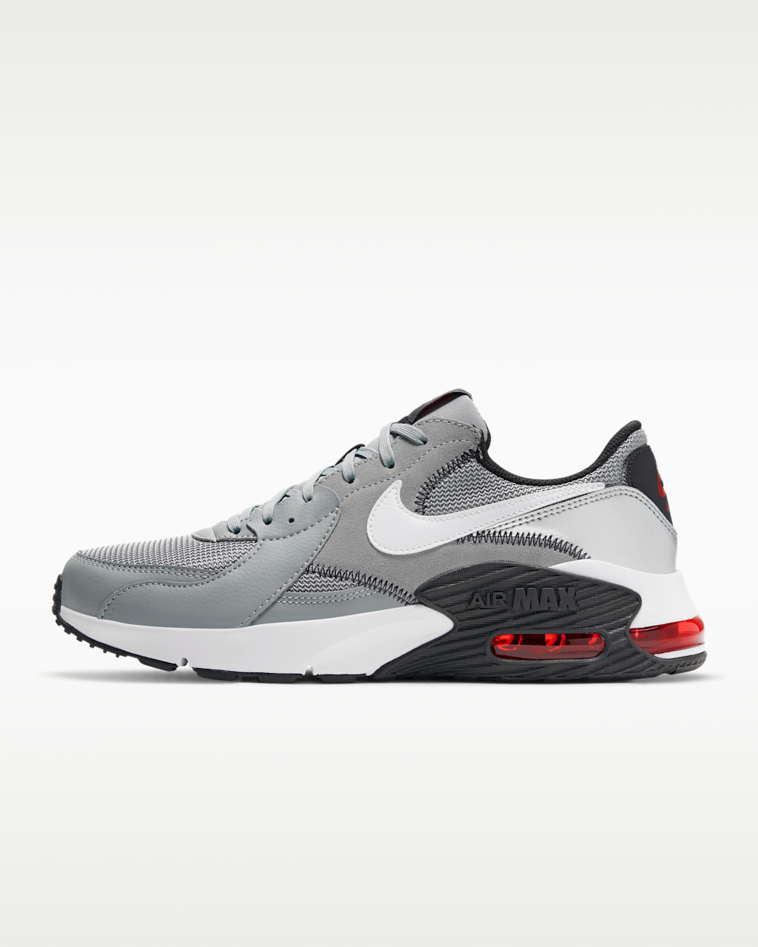 Nike Air Max Excee Men's Shoes - Particle Grey/Black/University Red/White