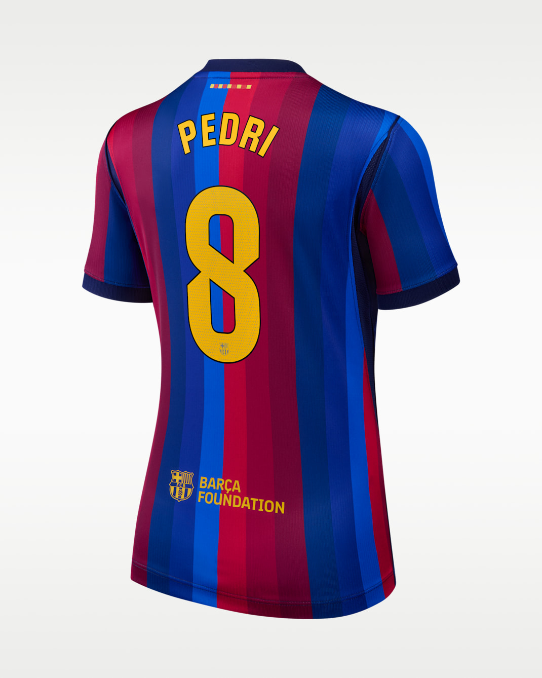 Pedri FC Barcelona 2026/27 Stadium Home Women's Nike Dri-FIT Soccer Jersey - Red