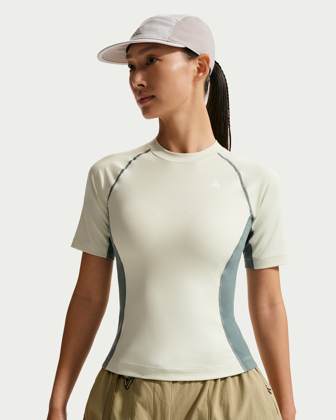 Nike ACG "Wildsee" Women's Dri-FIT Short-Sleeve Base Layer Top - Sea Glass/Mineral Slate/Summit White