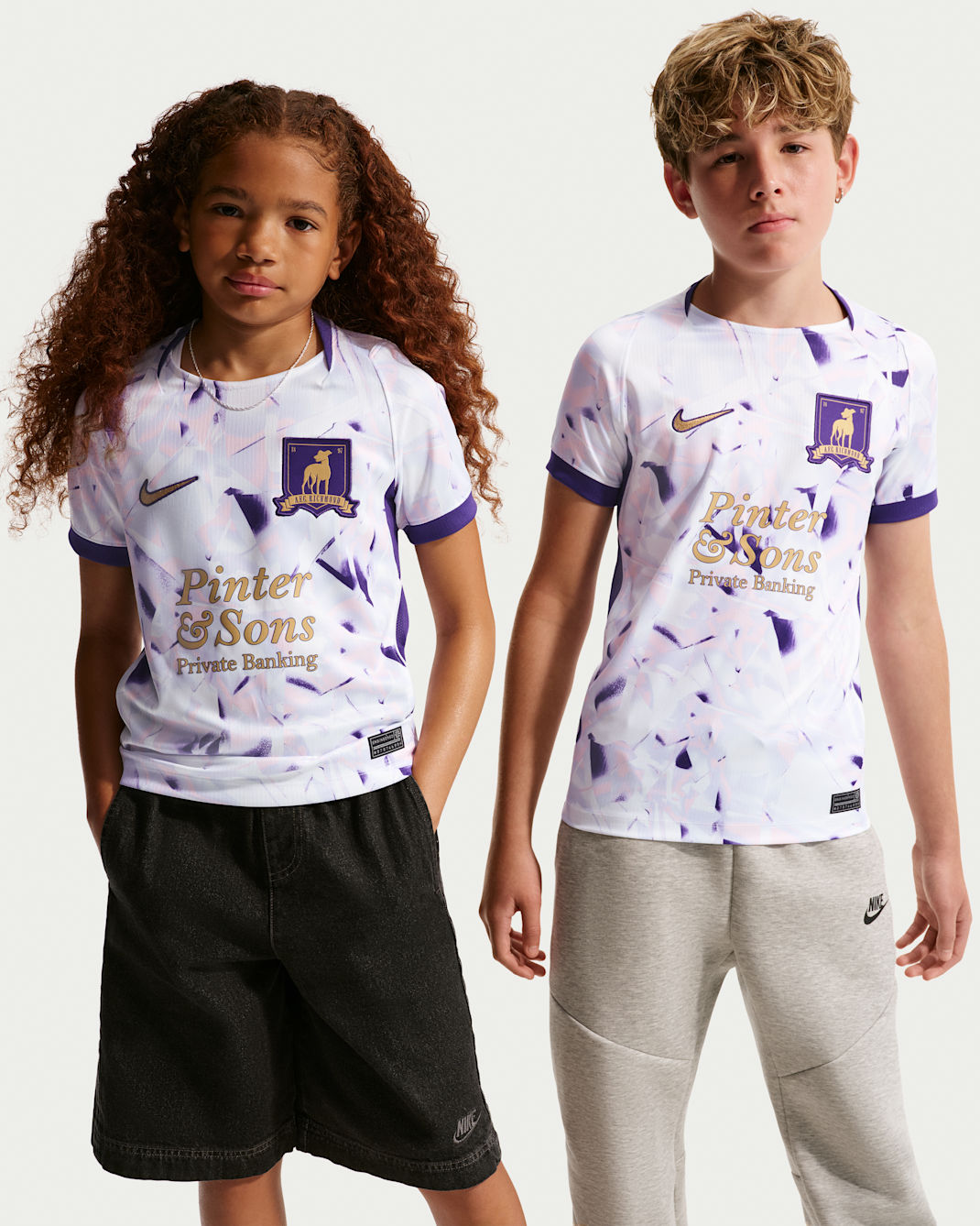 AFC Richmond 2026 Stadium Third Big Kids' Nike Dri-FIT Soccer Replica Jersey - White/Court Purple/Jersey Gold