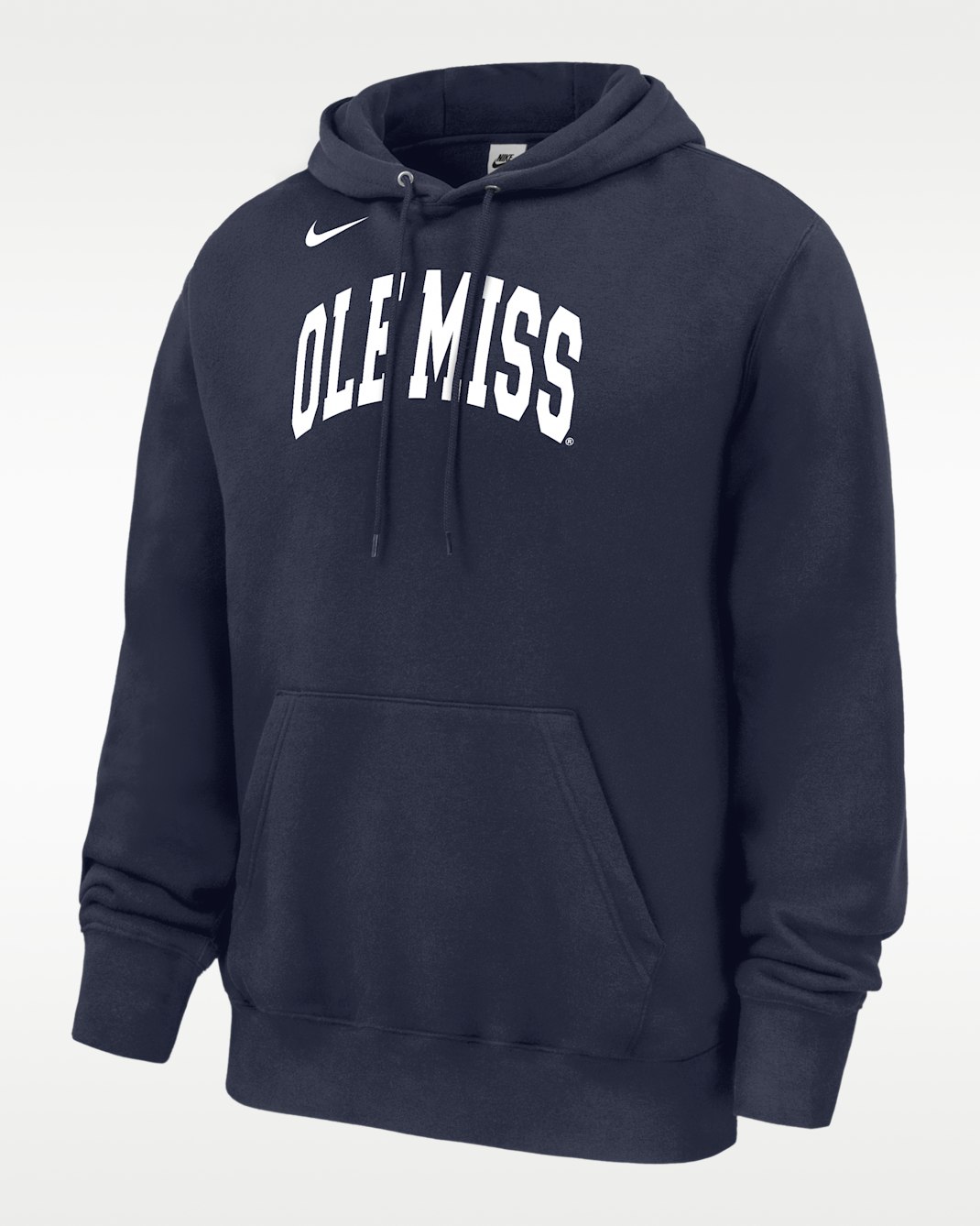 Ole Miss Rebels Men's Nike Hoodie - College Navy/White/White