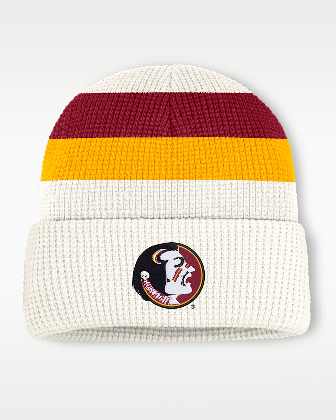 Florida State Men's Nike College Cuffed Beanie - White