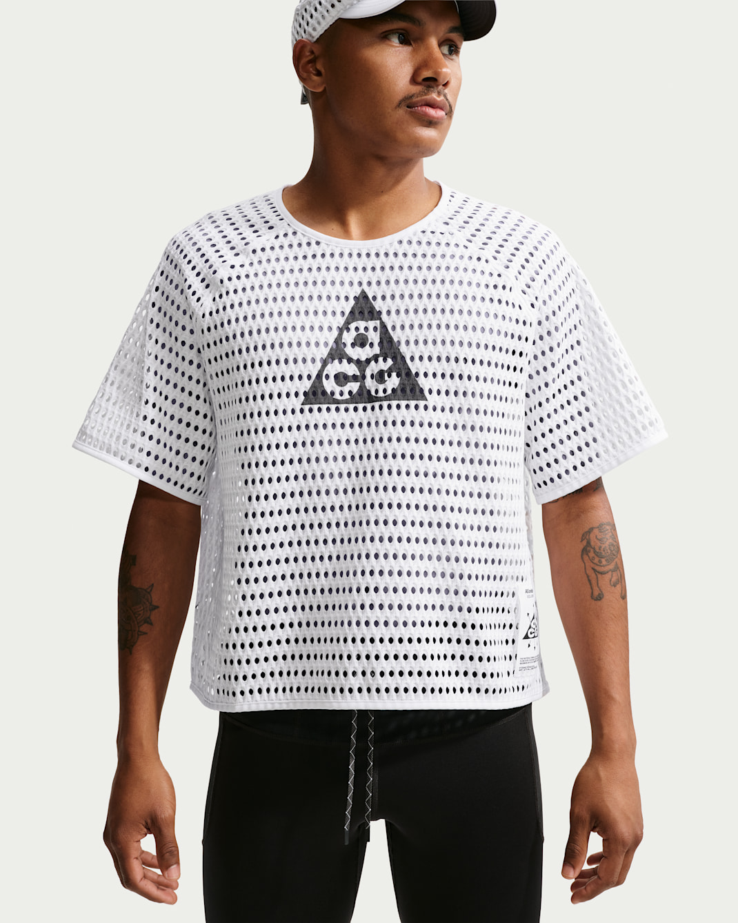 ACG Radical AirFlow Men's Dri-FIT Short-Sleeve Trail Running Top - White/Anthracite