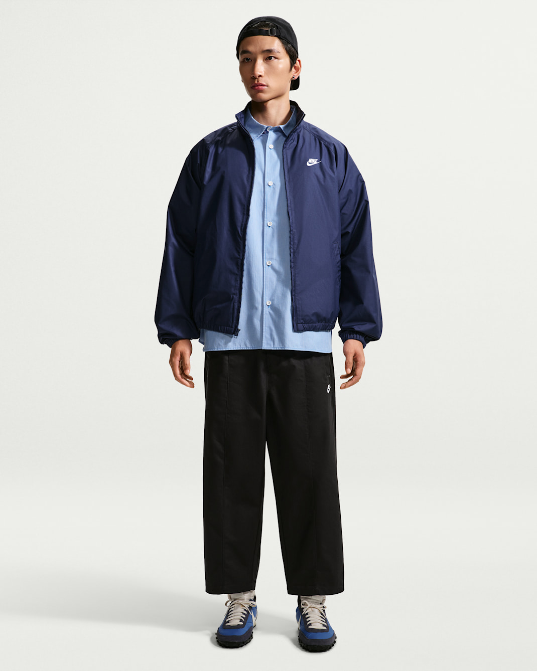 Nike Sportswear Club Men's Sneaker Trousers - Black/White