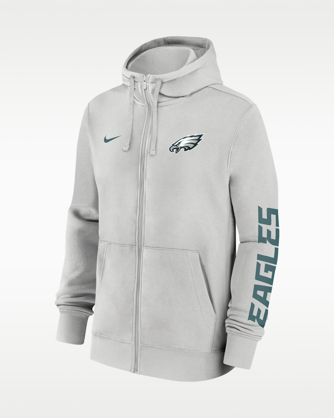 Philadelphia Eagles Club Men's Nike NFL Full-Zip Hoodie - Grey