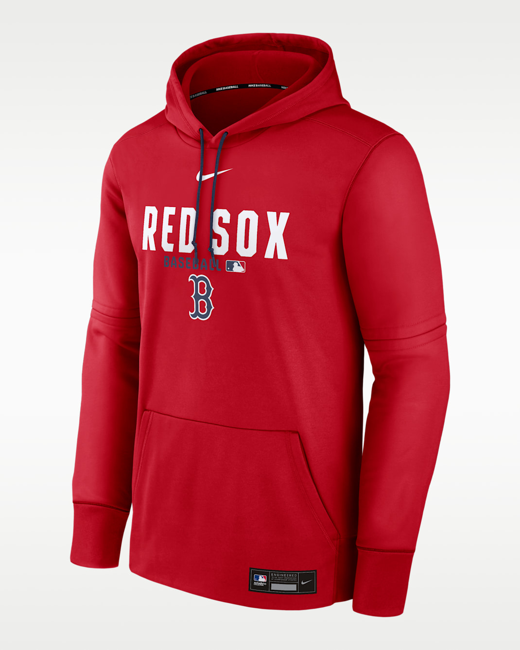 Boston Red Sox Authentic Collection Men's Nike Therma MLB Pullover Hoodie - Sport Red