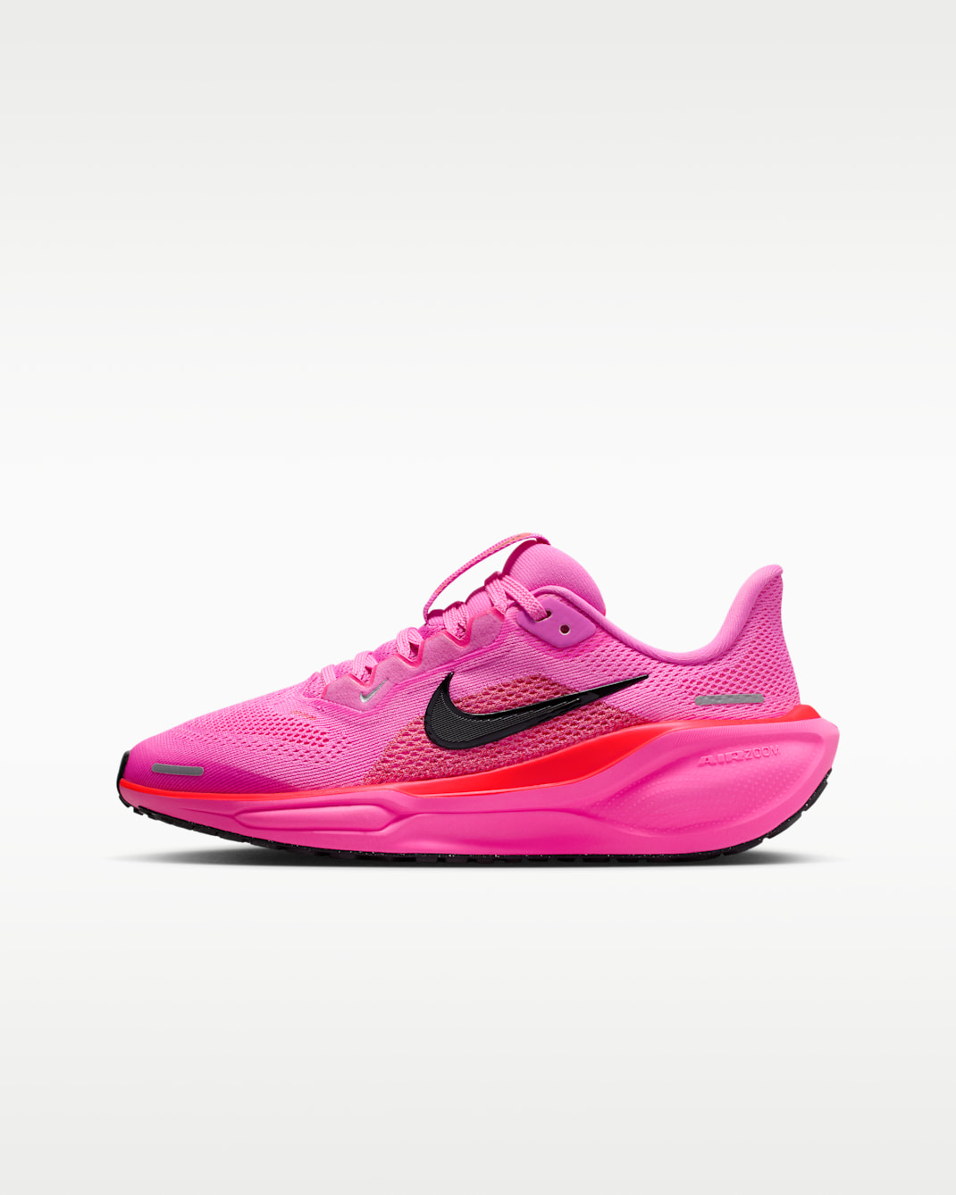 Nike Pegasus 41 Big Kids' Road Running Shoes - Playful Pink/Hyper Pink/Bright Crimson/Off Noir