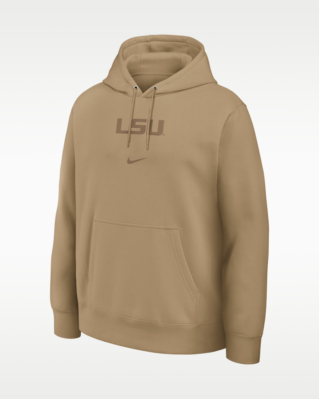 LSU Washed Club Men's Nike College Pullover Hoodie