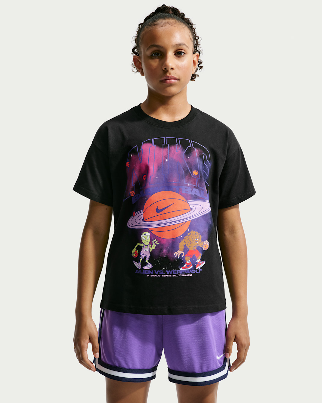 Nike Kids' Basketball T-Shirt - Black