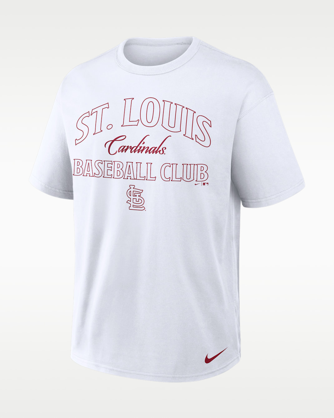St. Louis Cardinals Lock Up Minimal Max90 Men's Nike MLB T-Shirt - White